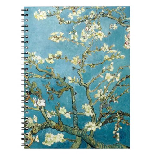Vincent Van Gogh Almond blossom Floral art spiral Notebook