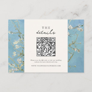 Vincent Van Gogh Almond Blossom Floral Wedding Enclosure Card