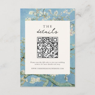 Vincent Van Gogh Almond Blossom Floral Wedding Enclosure Card