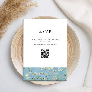 Vincent Van Gogh Almond Blossom Floral Wedding RSVP Card
