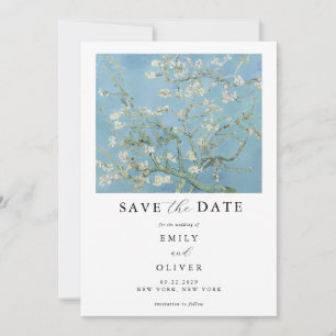 Vincent Van Gogh Almond Blossom Floral Wedding Save The Date