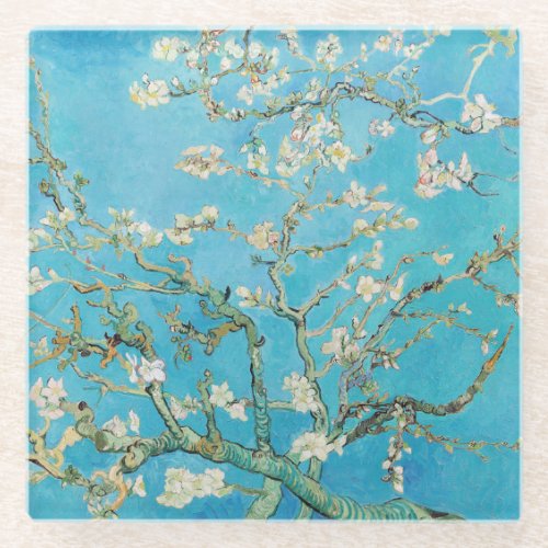 Vincent van Gogh _ Almond Blossom Glass Coaster