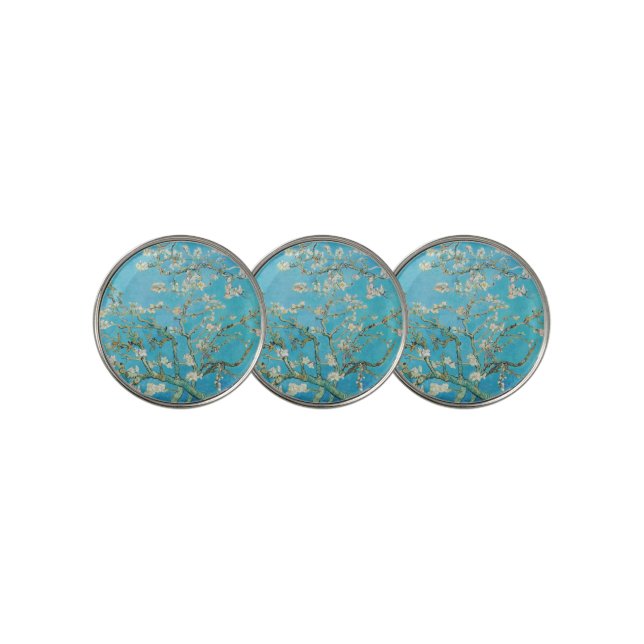 Vincent van Gogh - Almond Blossom Golf Ball Marker (3 Up)