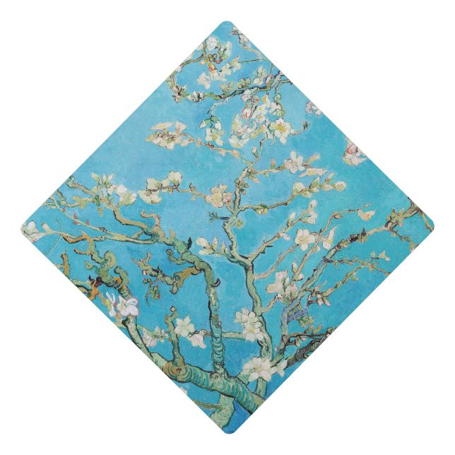 Vincent van Gogh - Almond Blossom Graduation Cap Topper (Front)