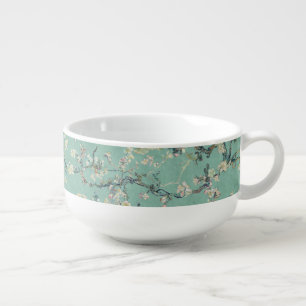 Vincent Van Gogh Almond Blossom on Mint Green Soup Mug