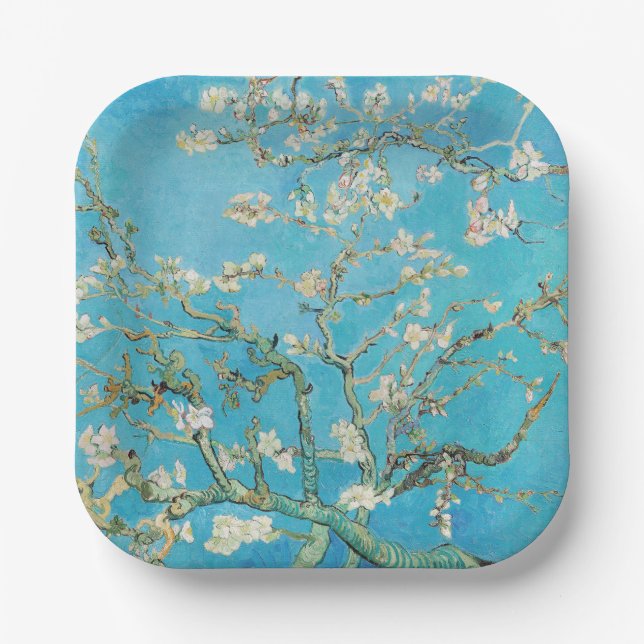 Vincent van Gogh - Almond Blossom Paper Plates (Front)