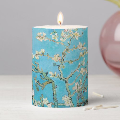 Vincent van Gogh _ Almond Blossom Pillar Candle