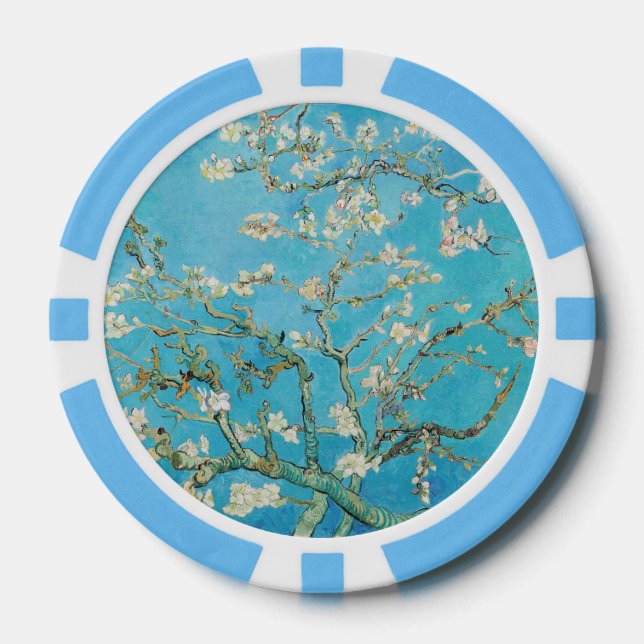 Vincent van Gogh - Almond Blossom Poker Chips (Front)