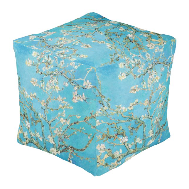Vincent van Gogh - Almond Blossom Pouf (Angled Back)