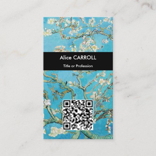 Vincent van Gogh _ Almond Blossom _ QR Code Business Card