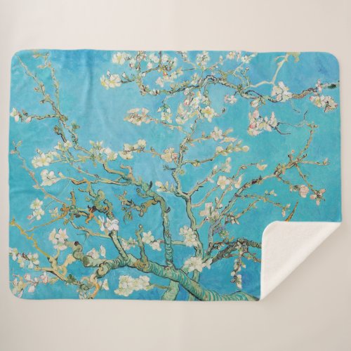 Vincent van Gogh _ Almond Blossom Sherpa Blanket