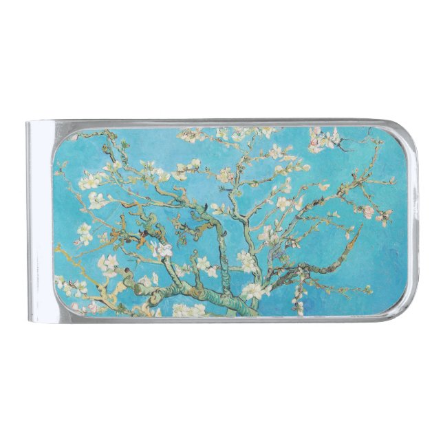 Vincent van Gogh - Almond Blossom Silver Finish Money Clip (Front)