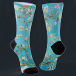 Vincent van Gogh - Almond Blossom Socks<br><div class="desc">Almond Blossom / Branches with Almond Blossom - Vincent van Gogh,  Oil on Canvas,  1890</div>