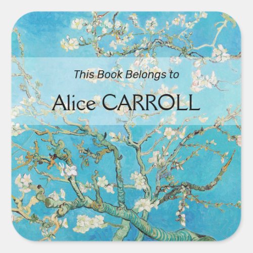 Vincent van Gogh _ Almond Blossom Square Sticker