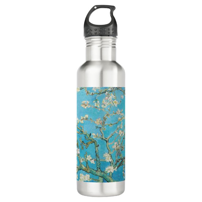 Vincent van Gogh - Almond Blossom Stainless Steel Water Bottle (Front)