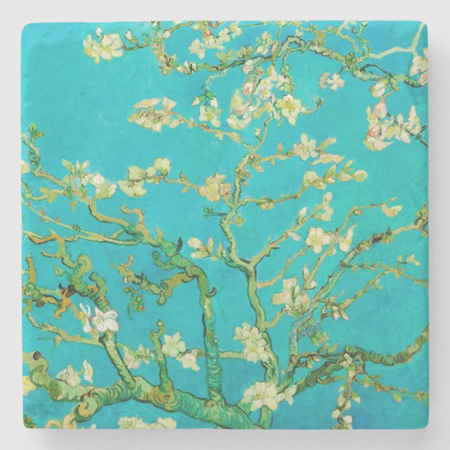 Vincent van Gogh "Almond blossom" Stone Coaster (Front)