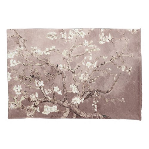 Vincent Van Gogh Almond Blossoms Beige Taupe Pillow Case