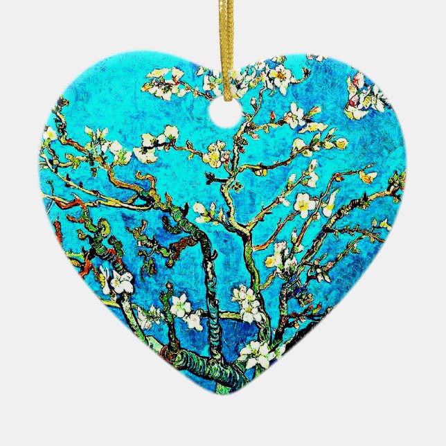 Vincent van Gogh, Almond Blossoms, Ceramic Ornament (Front)