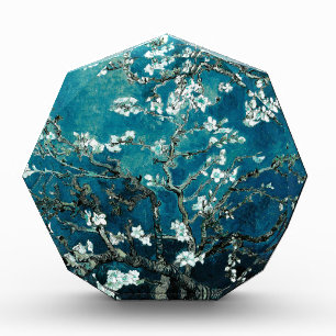 Vincent Van Gogh Almond Blossoms Dark Teal Award