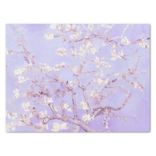 Vincent Van Gogh Almond Blossoms  Lavender Tissue Paper