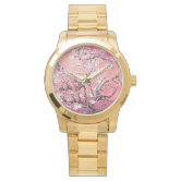 Vincent Van Gogh Almond Blossoms Watch Dark Blue | Zazzle display picture 2