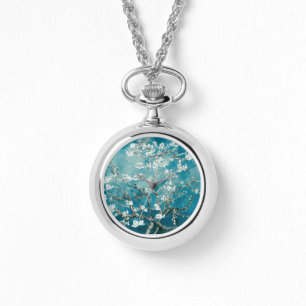 Vincent Van Gogh Almond Blossoms Teal Watch