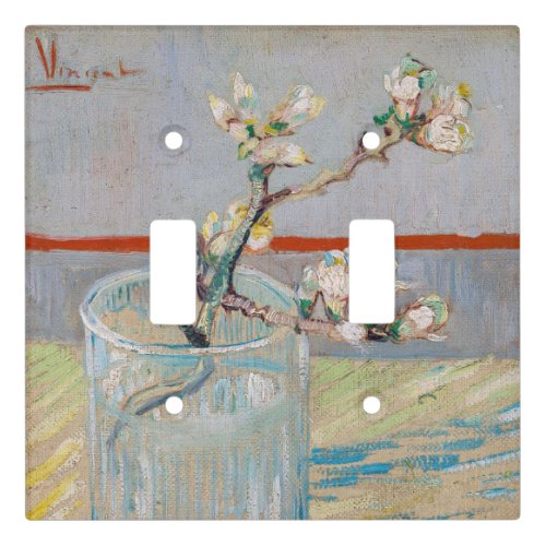 Vincent van Gogh _ Almond Branch in a Glass Light Switch Cover