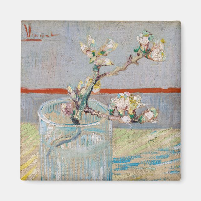Vincent van Gogh - Almond Branch in a Glass Magnet (Front)