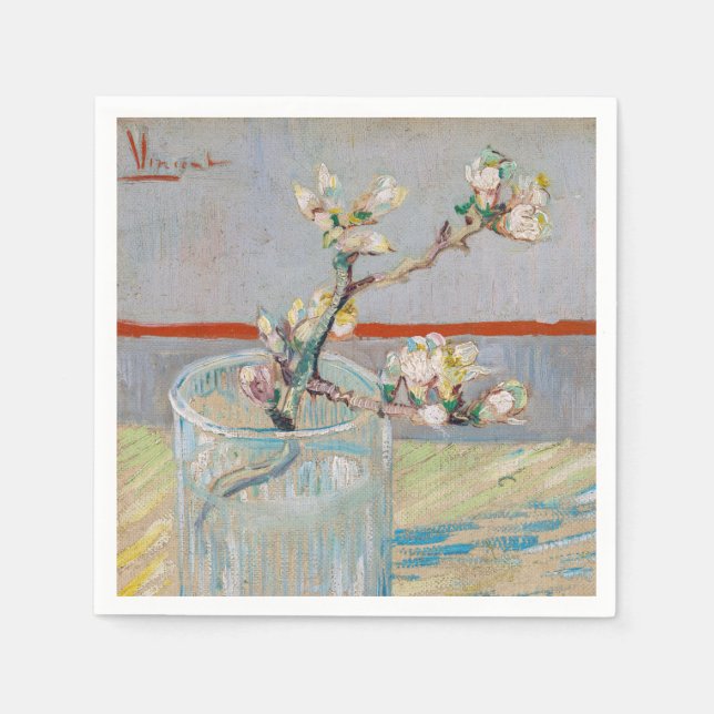 Vincent van Gogh - Almond Branch in a Glass Napkins (Front)