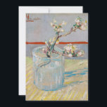 Vincent van Gogh - Almond Branch in a Glass Thank You Card<br><div class="desc">Sprig of Flowering Almond in a Glass / Blossoming Almond Branch in a Glass - Vincent van Gogh,  Oil on Canvas,  1888</div>