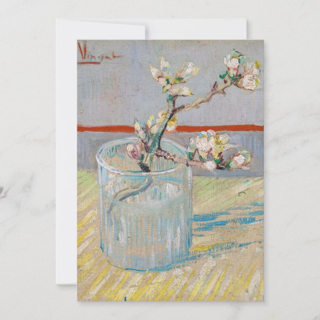 Vincent van Gogh - Almond Branch in a Glass Thank You Card (Front)