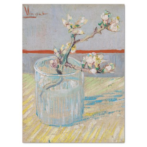 Vincent van Gogh _ Almond Branch in a Glass Tissue Paper