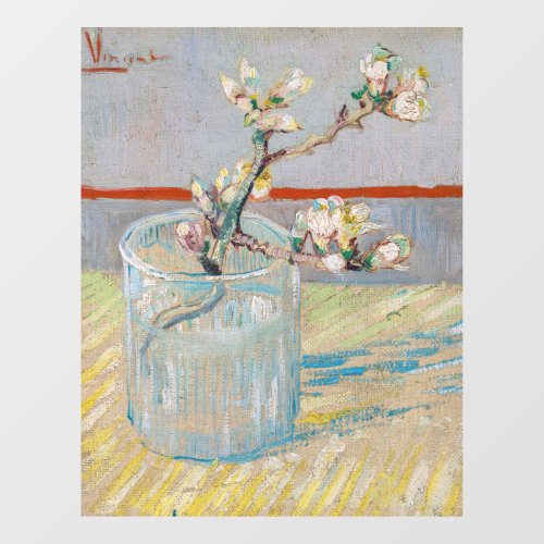 Vincent van Gogh _ Almond Branch in a Glass Window Cling