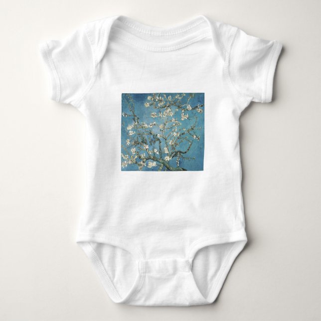 Vincent van Gogh | Almond branches in bloom, 1890 Baby Bodysuit (Front)