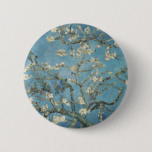 Vincent van Gogh | Almond branches in bloom, 1890 Button (Front)