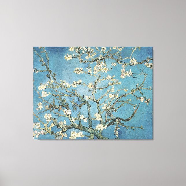 Vincent van Gogh | Almond branches in bloom, 1890 Canvas Print (Front)
