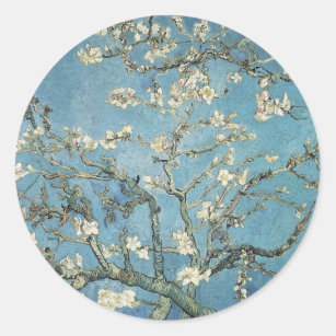 Vincent van Gogh   Almond branches in bloom, 1890 Classic Round Sticker