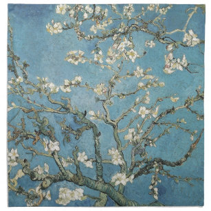 Vincent van Gogh   Almond branches in bloom, 1890 Cloth Napkin