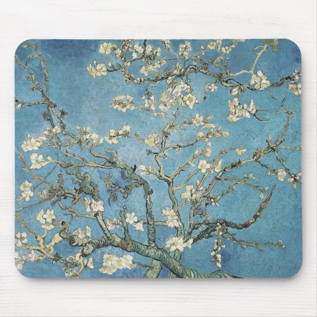 Vincent van Gogh | Almond branches in bloom, 1890 Mouse Pad (Front)
