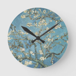 Vincent van Gogh   Almond branches in bloom, 1890 Round Clock