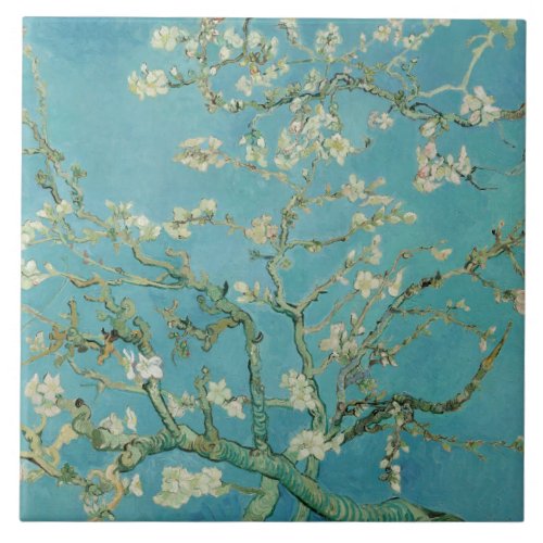 Vincent van Gogh _ Almond tree in blossom Ceramic Tile