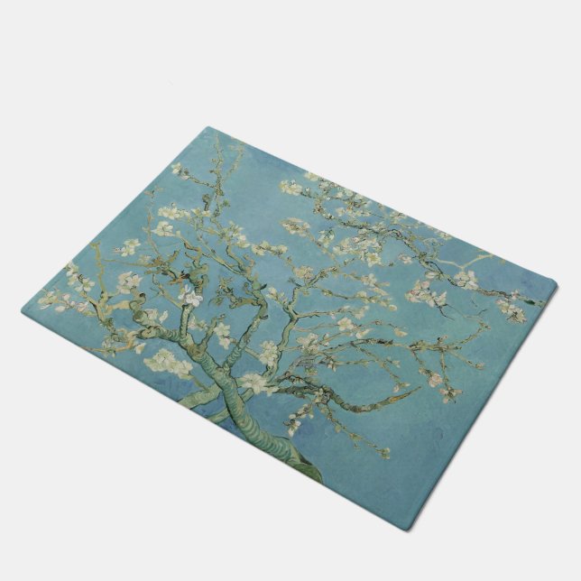 Vincent van Gogh - Almond tree in blossom Doormat (Angled)