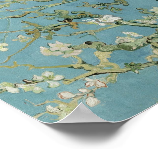 Vincent van Gogh – Almond tree in blossom Poster (Corner)