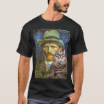 Vincent van Gogh and his cat T-Shirt<br><div class="desc">This kitty will stick by his master and offer support!</div>