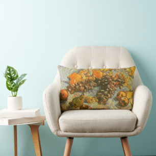 Vincent van Gogh - Apples, Pears, Lemons, Grapes Lumbar Pillow