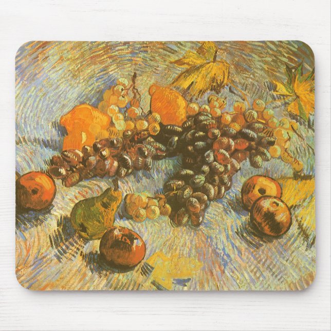 Vincent van Gogh - Apples, Pears, Lemons, Grapes Mouse Pad (Front)