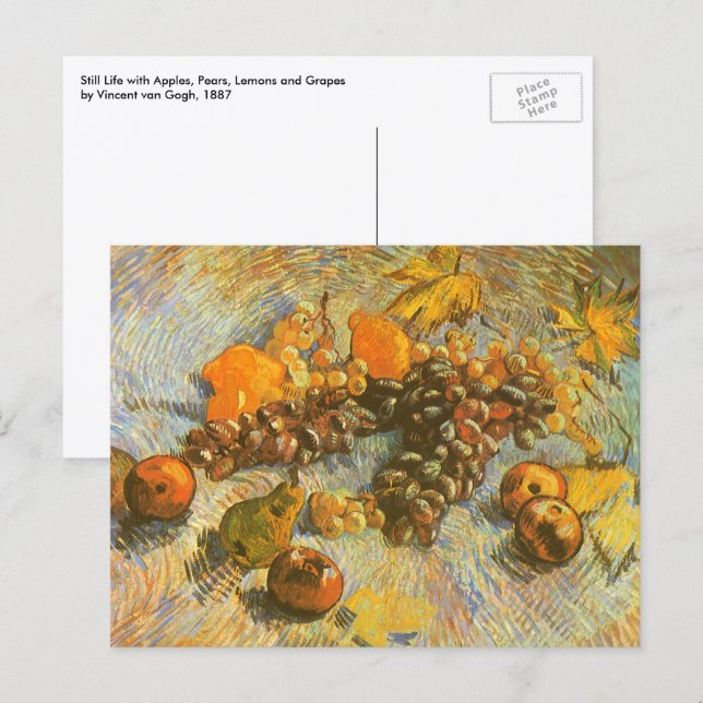 Vincent van Gogh - Apples, Pears, Lemons, Grapes Postcard (Front/Back)