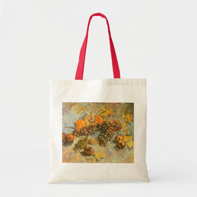 Vincent van Gogh - Apples, Pears, Lemons, Grapes Tote Bag (Front)