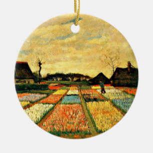 Vincent van Gogh art, Flower Beds in Holland Ceramic Ornament