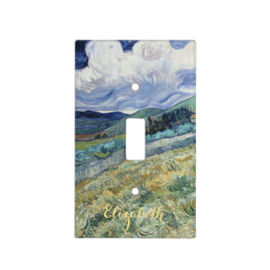 Vincent Van Gogh Art Monogram Kids Room Nursery Light Switch Cover